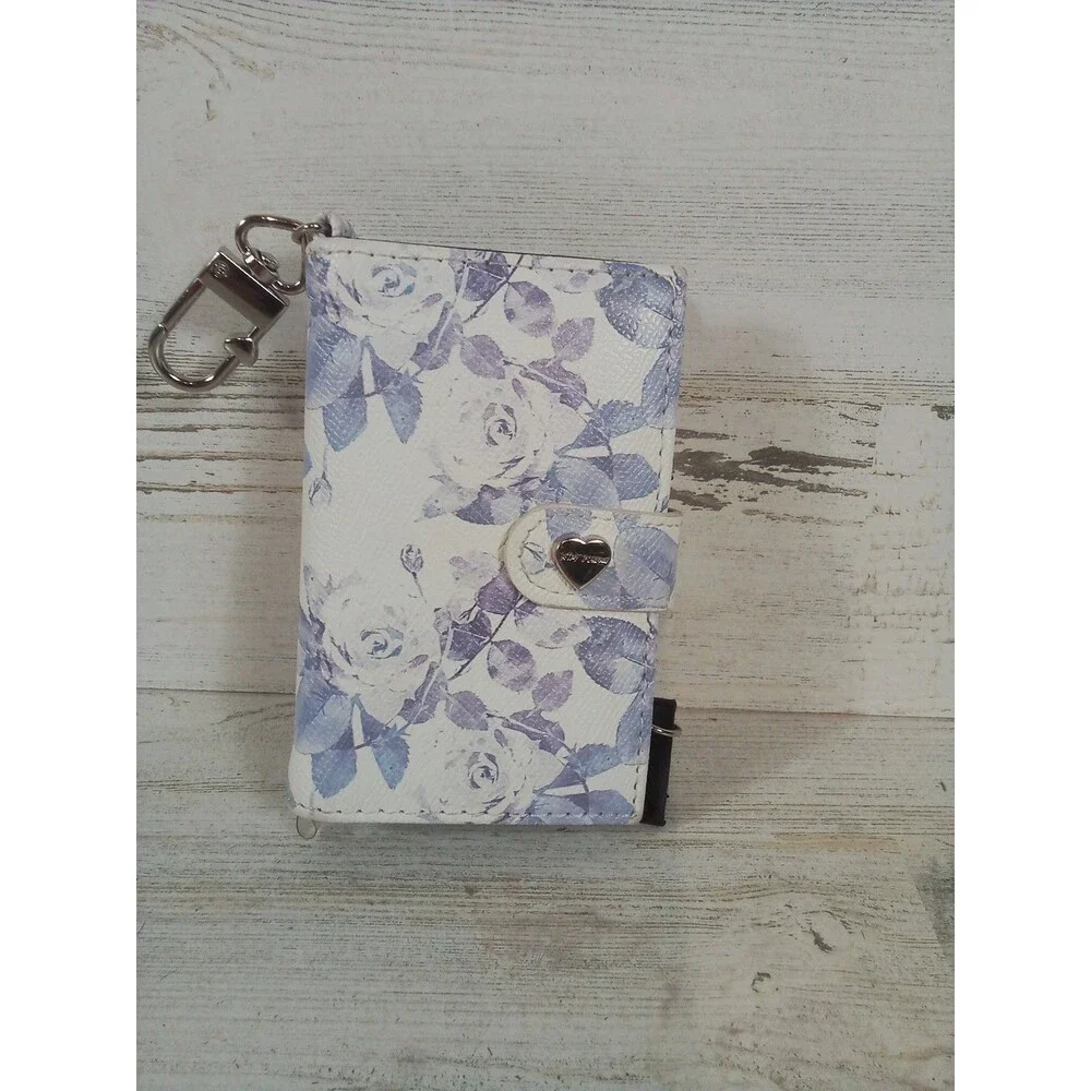 Betsey Johnson Purple White floral Mini Wallet